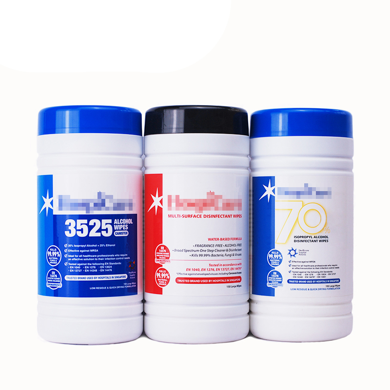 Salviette disinfettanti all'acido ipocloroso